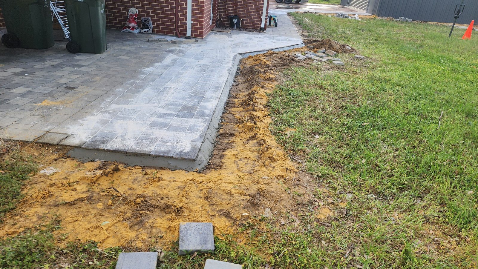 Completed paving project by Galactic Landscaping in Perth