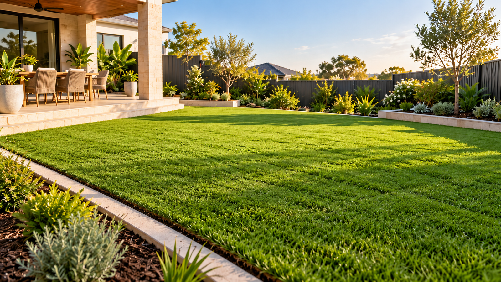 Natural Turf Installation Across Perth 1 modern backyard retreat